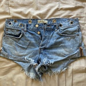 Free people denim shorts